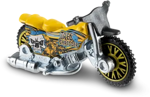 Hot Wheels Tread Shredder Toy Motorcycle PNG Image