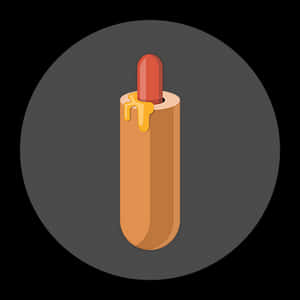 Hotdog Lipstick Illustration PNG image with transparent background
