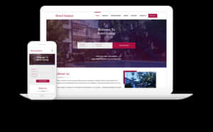 Hotel Galaxy Responsive Website Design PNG image with transparent background