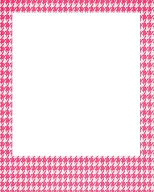 Houndstooth Pattern Frame PNG Image