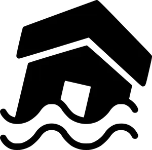 House Flood Icon PNG Image