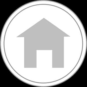 House Icon Circle Frame PNG with transparent background