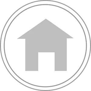 House Icon Circle Frame PNG Image