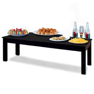 House Party Buffet Table Png 06262024 PNG Image