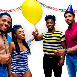 House Party Group Photo Png Log PNG Image