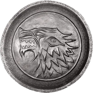 House Stark Sigil Shield Gameof Thrones PNG Image