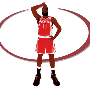 Houston Rockets Players Silhouette PNG egq PNG
