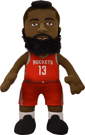 Houston Rockets® James Harden 10' Plush Figure PNG image with transparent background