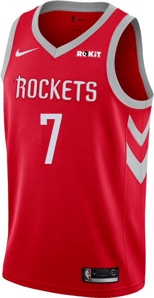 Men's Houston Rockets Nike Pj Tucker Icon Edition Swingman - Harden Jersey PNG image with transparent background
