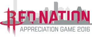 Houston Rockets Red Nation Appreciation Game2016 PNG Image