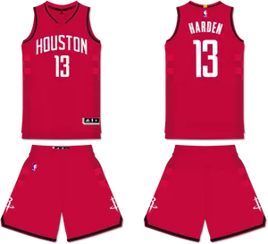 Houston Rockets13 Harden Uniform PNG Image