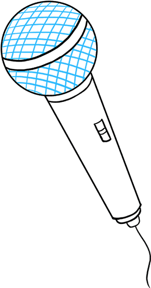How To Draw Microphone - Drawing Of Microphone, HD Png Download PNG image with transparent background