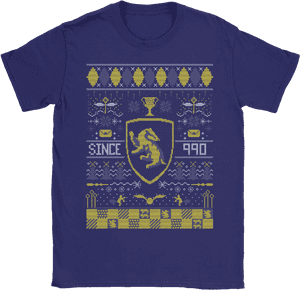 Hufflepuff Badger Since 990 Harry Potter Christmas - Shirt, HD Png Download PNG image with transparent background