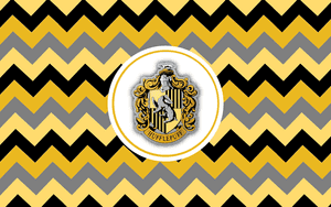 Hufflepuff House Crest Wallpaper PNG image with transparent background