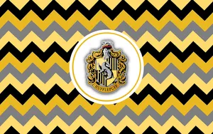 Hufflepuff House Crest Wallpaper PNG Image