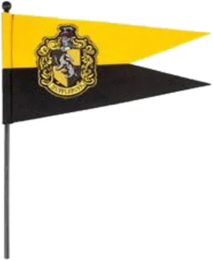 Hufflepuff House Flag Harry Potter PNG Image