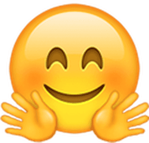 Hand Emoji Clipart 100 Percent - Smile Emoji With Hands, HD Png Download PNG image with transparent background