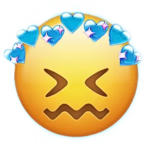 Hugging_ Face_ Emoji_with_ Hearts PNG Image