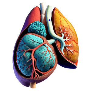 Human Lungs Anatomy PNG 9 PNG image with transparent background