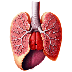 Human Lungs Anatomy PNG qfm PNG image with transparent background