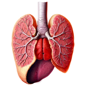 Human Lungs Anatomy Png Qfm PNG Image