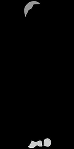 Human Silhouette Partial Visibility PNG image with transparent background
