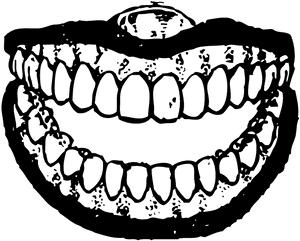 Teeth Black And White Png , Png Download - Black And White Teeth, Transparent Png PNG image with transparent background
