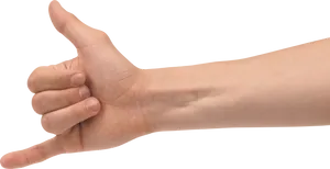 Human Thumbs Up Gesture PNG Image