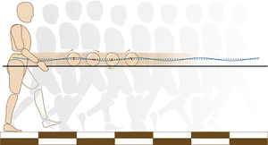 Human Walking Motion Sequence PNG Image