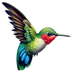 Hummingbird Illustration PNG 05212024 PNG image with transparent background