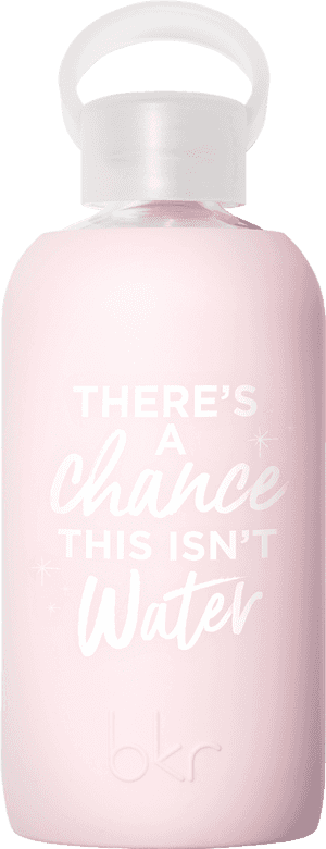 Humorous Pink Water Bottle PNG image with transparent background