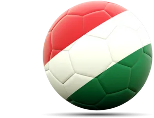 Hungarian Flag Soccer Ball PNG Image