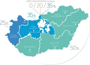 Hungary Regional Statistics Map PNG Image