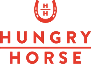 Hungry Horse Logo Redon Grey PNG Image