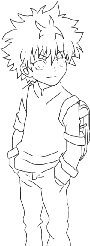 Hunter X Hunter Killua Line, HD Png Download PNG image with transparent background