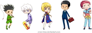 Hunterx Hunter Chibi Characters PNG Image