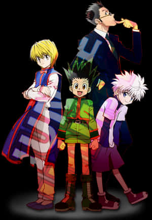 Hunterx Hunter Main Characters PNG image with transparent background