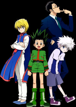 Hunterx Hunter Main Characters PNG image with transparent background