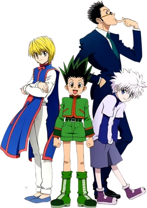 Hunterx Hunter Main Characters PNG Image