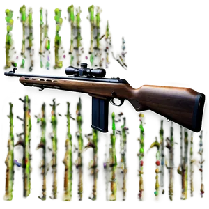 Hunting Rifle Ready To Fire Png Hbc1 PNG Image