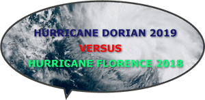 Hurricane Florence Vs Dorian, HD Png Download PNG with transparent background