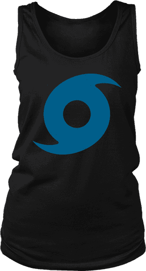 Red Hurricane Symbol T-shirt Storm Warning Tornado - Active Tank, HD Png Download PNG image with transparent background