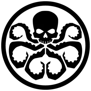 Hydra Skull Octopus Emblem PNG Image