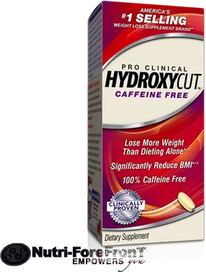 Hydroxycut Caffeine Free Weight Loss Supplement PNG Image