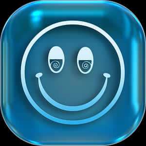 Hypnotic Smiley Icon PNG with transparent background