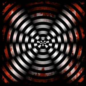 Hypnotic Sound Wave Illusion PNG with transparent background