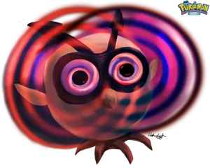 Hypnotic Spiral Eyes Pokemon PNG Image