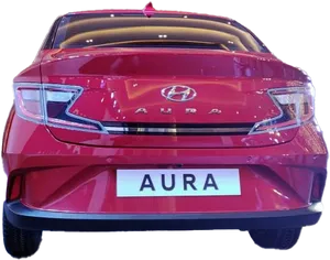 Hyundai Aura Rear View PNG Image