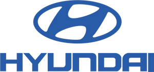 Hyundai Logo Blue Background PNG Image