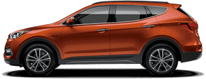 Canyon Copper - 2014 Hyundai Santa Fe Rain Guards, HD Png Download PNG image with transparent background
